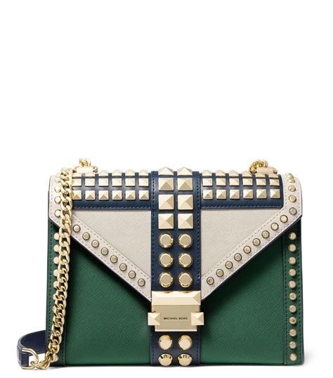 bolso verde michael kors|bolso de Michael Kors.